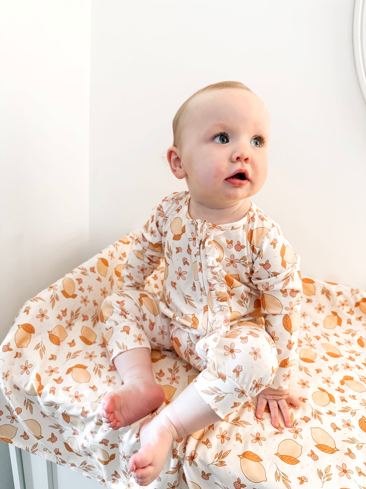 Lemon Burst Frilly Babygrow