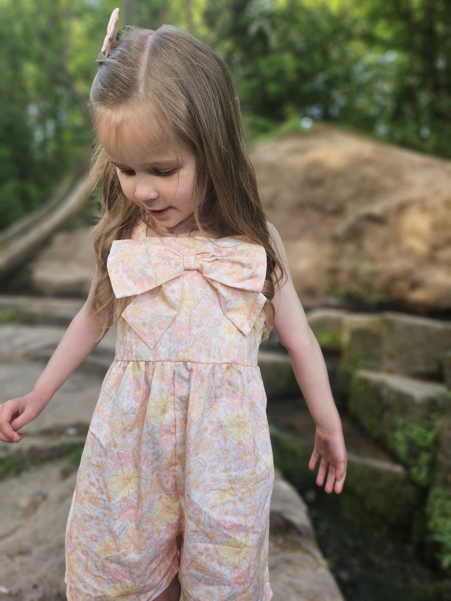 Harper Bow Oversized Playsuit *Size Down One*