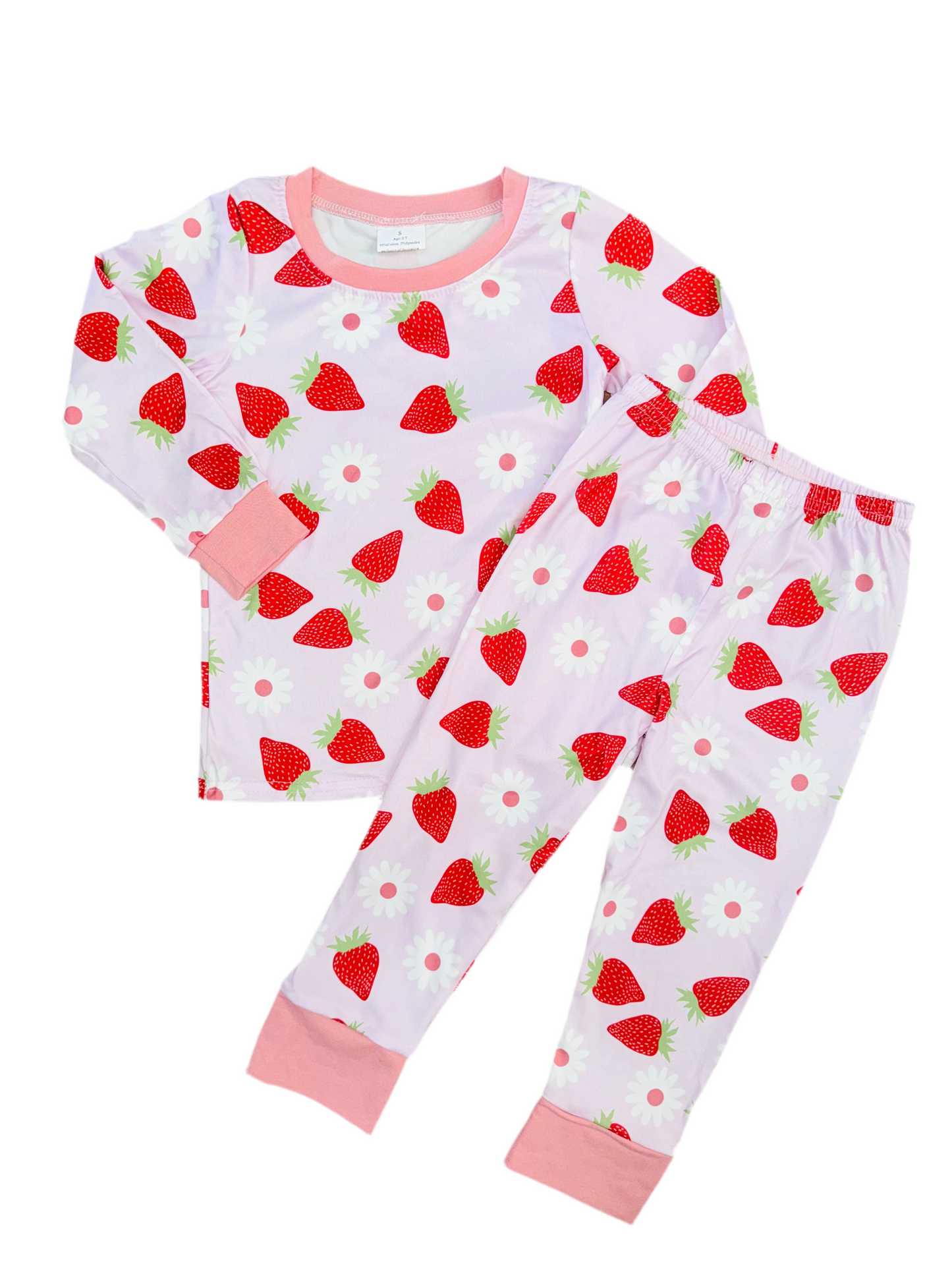Girls Strawberry Pyjamas