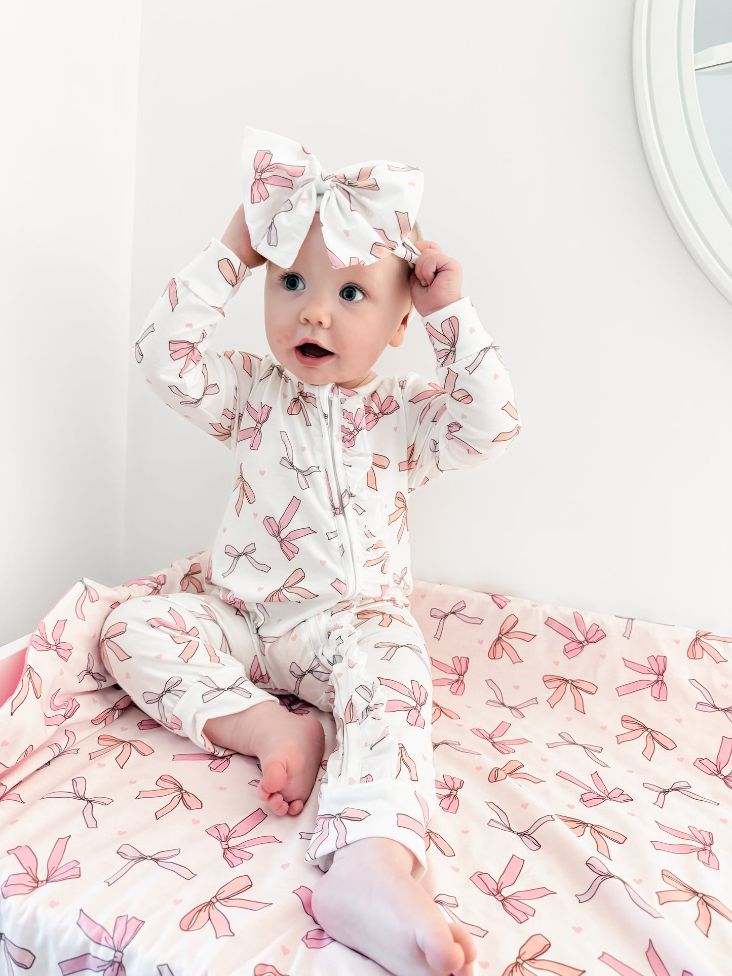 Oh So Bow Frilly Babygrow