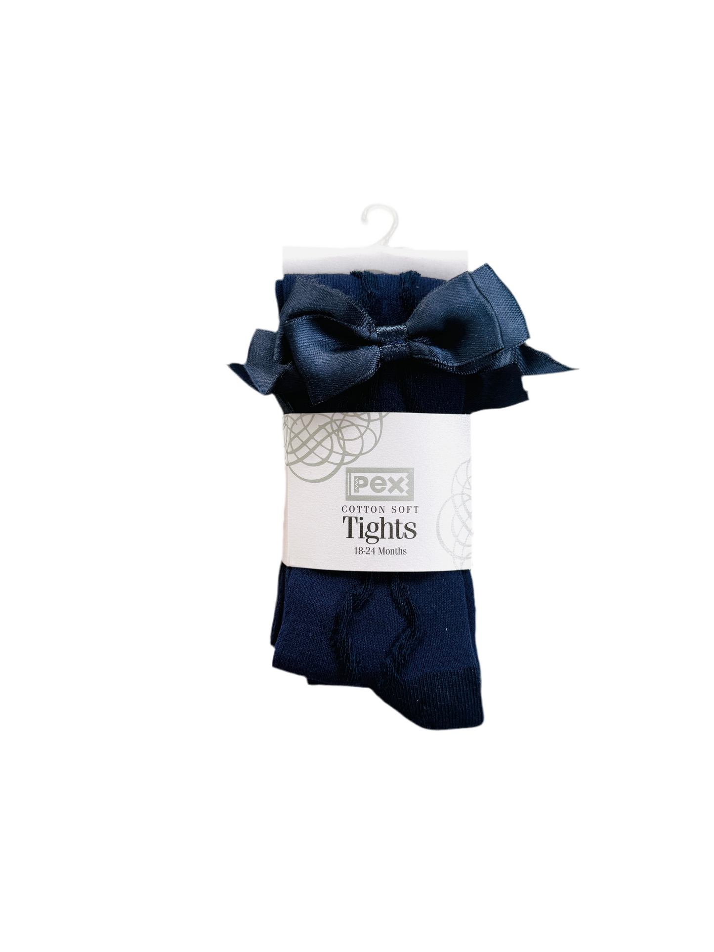 Pex Girls Navy Bow Tights