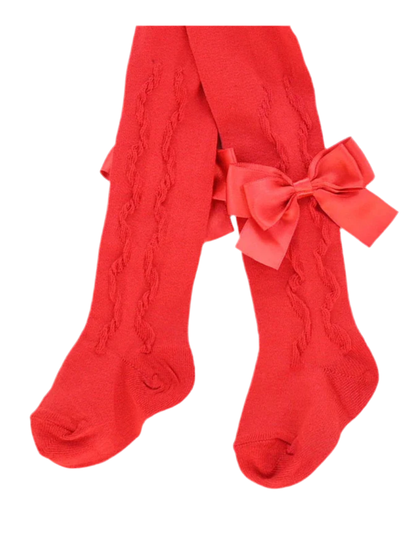 Pex Girls Red Bow Tights