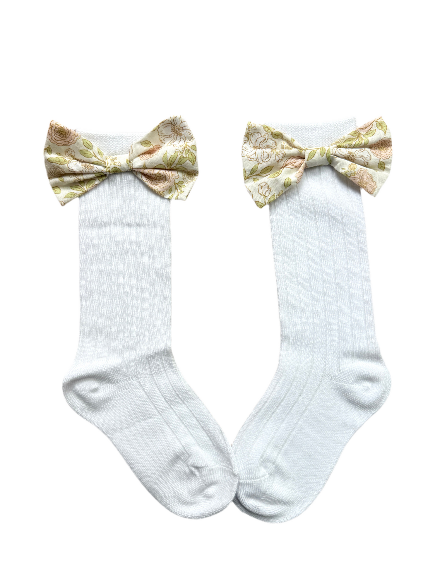 Maple Rose Bow Socks