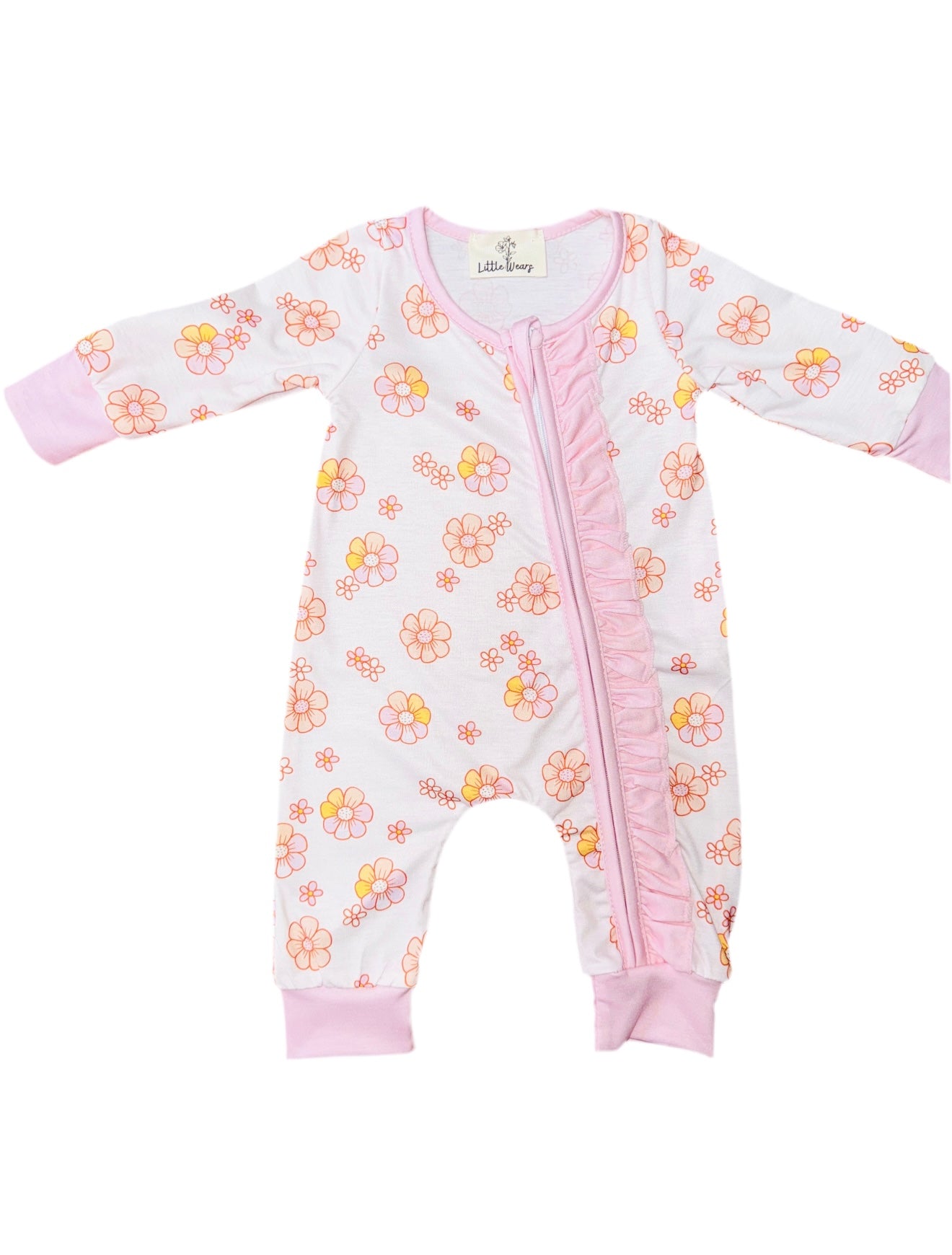 Peachy Perfect Frilly BabyGrow