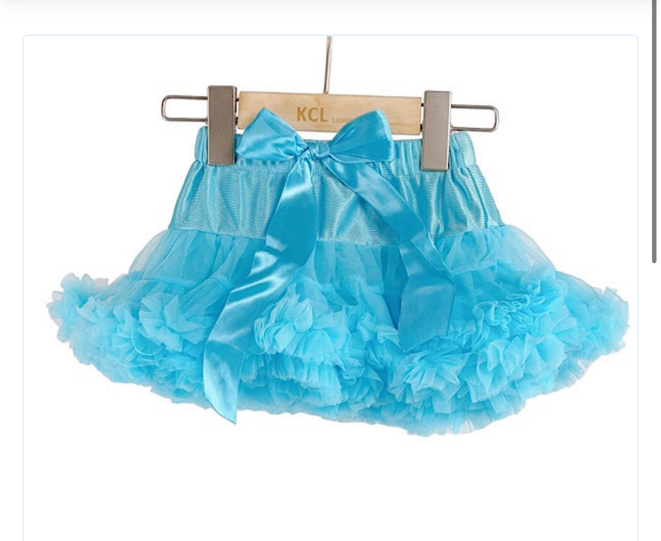 Blue Kids Bow Tutu
