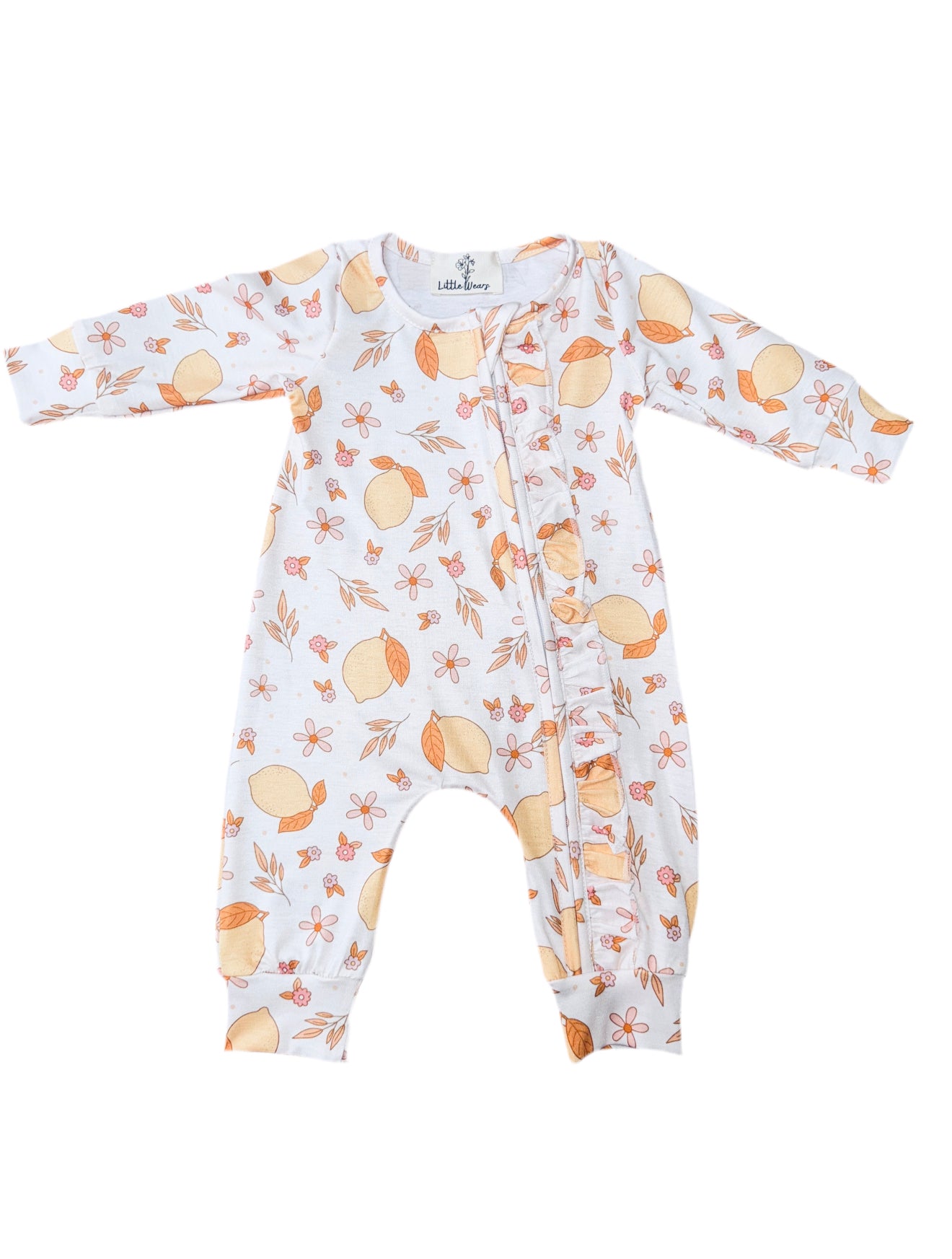 Lemon Burst Frilly Babygrow