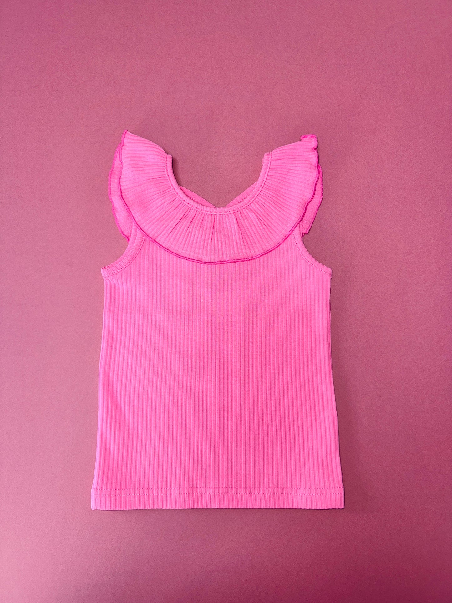 Barbie Pink Summer Ribbed Top