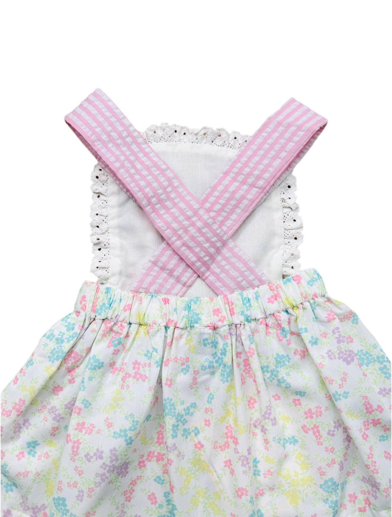 Girls Floral Pinafore