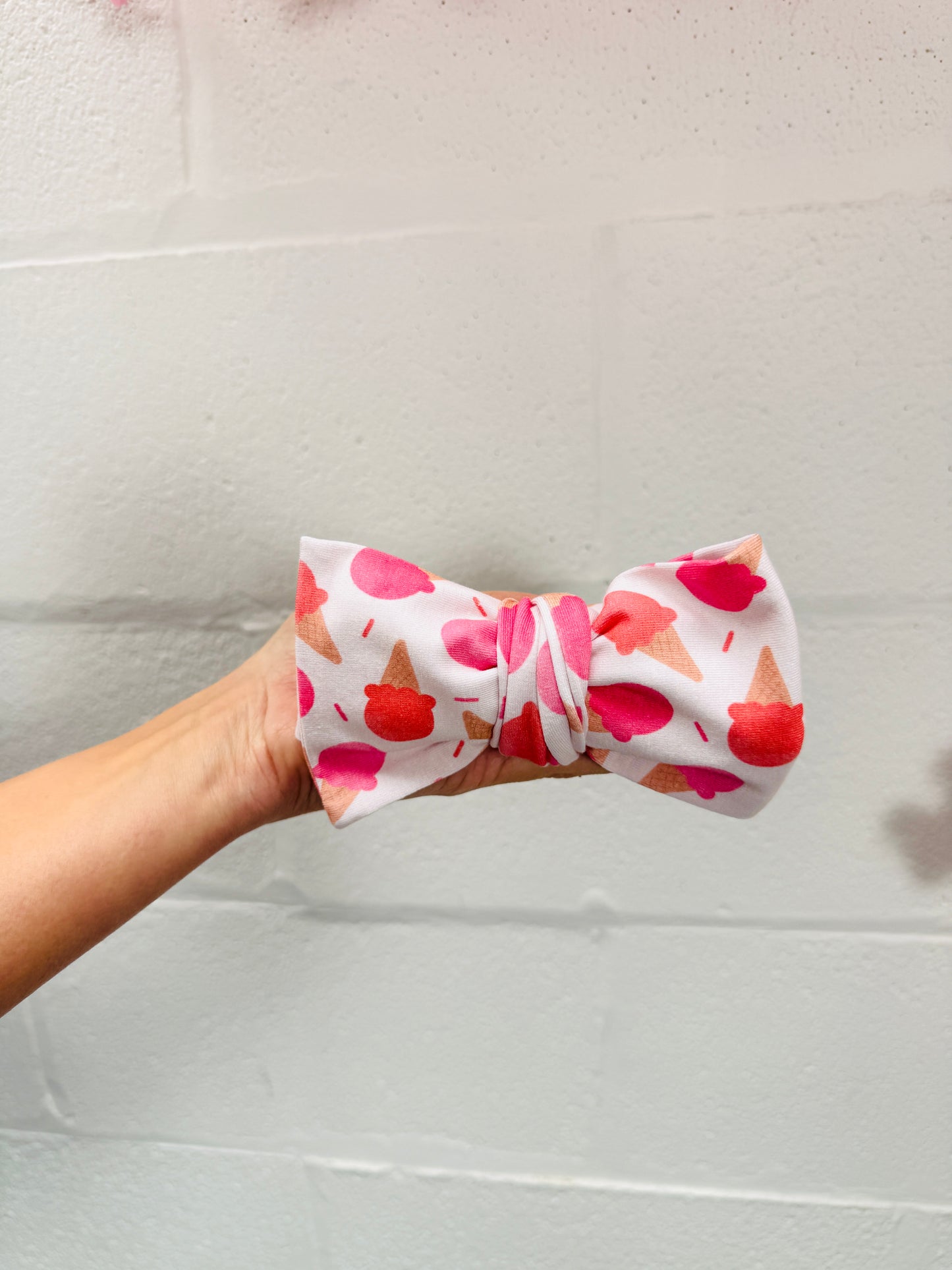 Ice Cream Dream Large Bow Headband