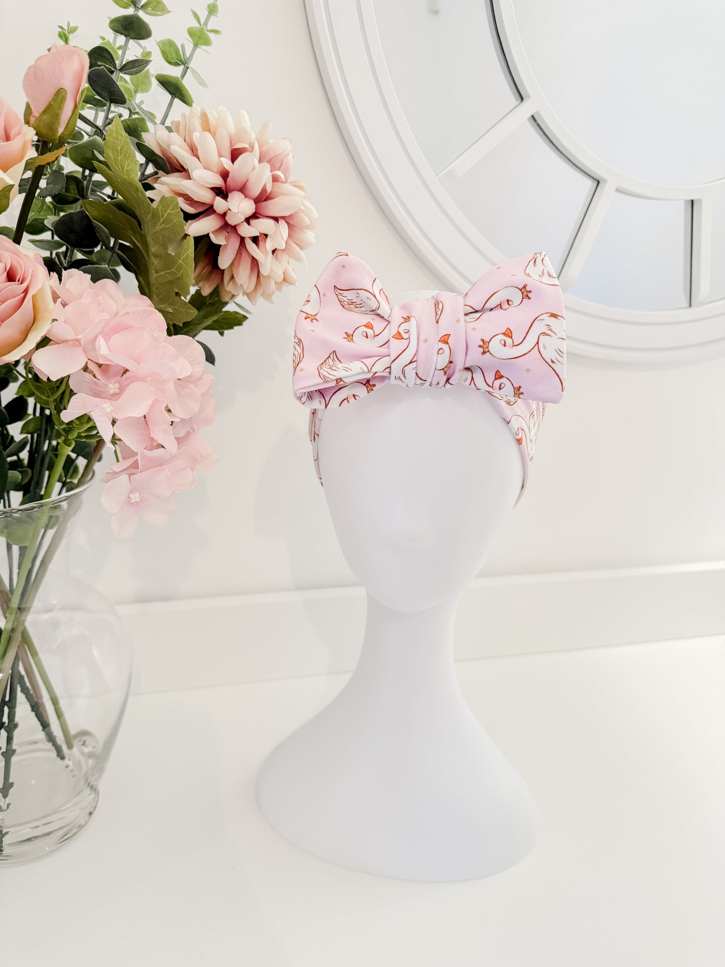 Swan Princess Large Bow Headband