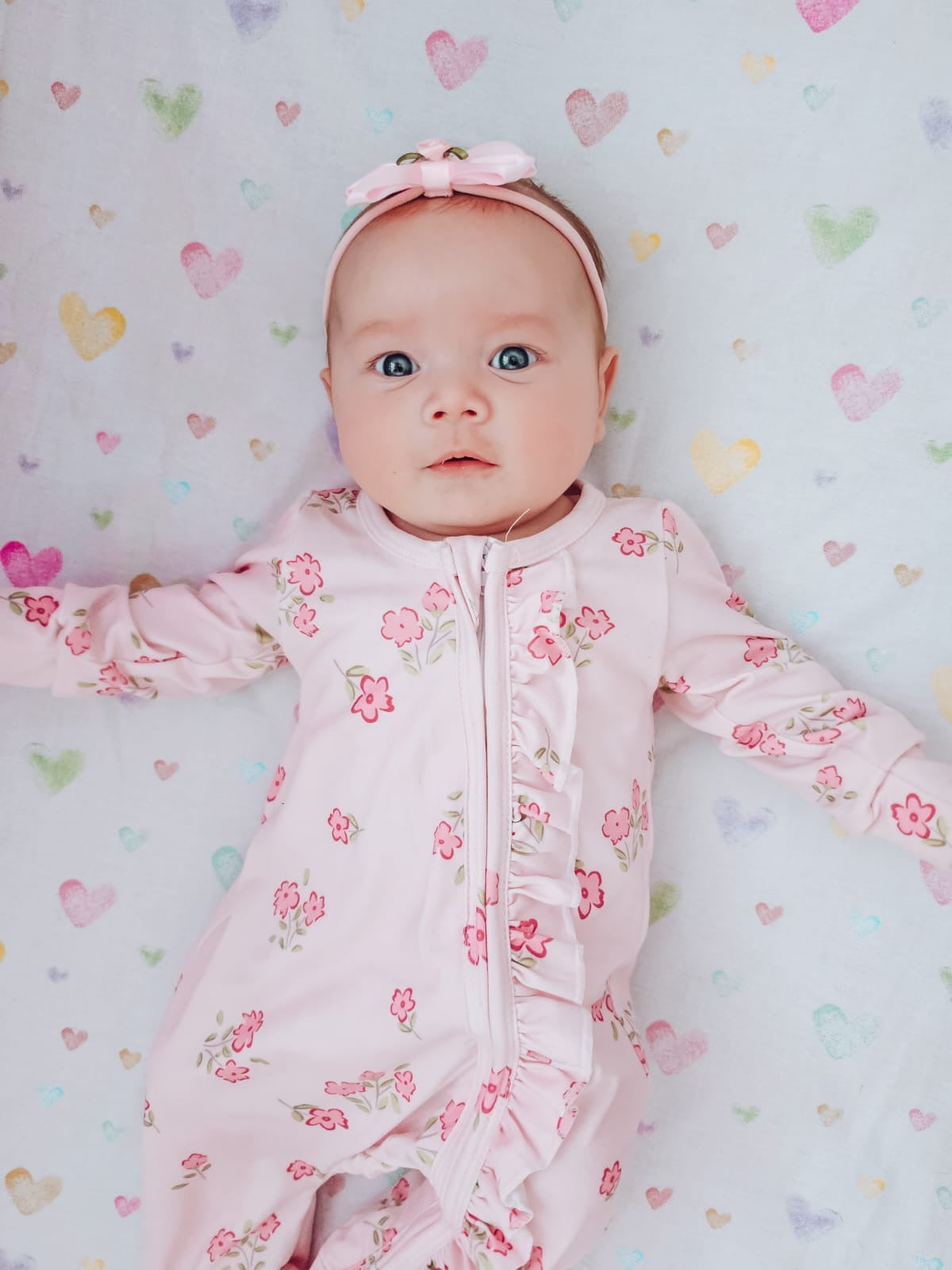 Baby Girls Tulip Zip Babygrow