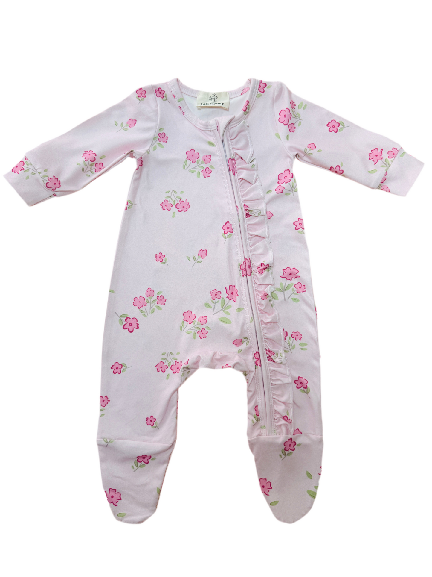 Baby Girls Tulip Zip Babygrow