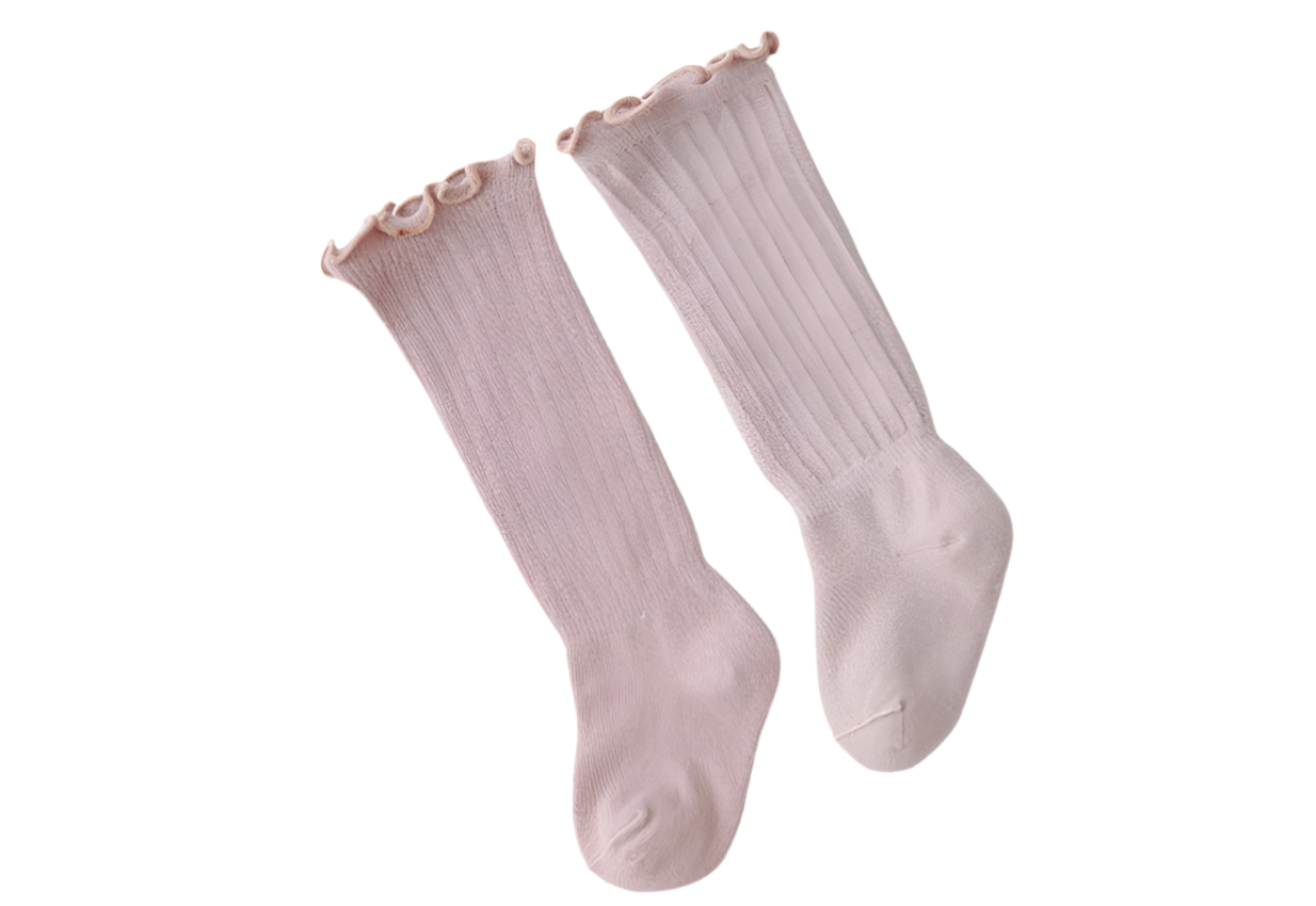 Knee High Dusty Pink Socks