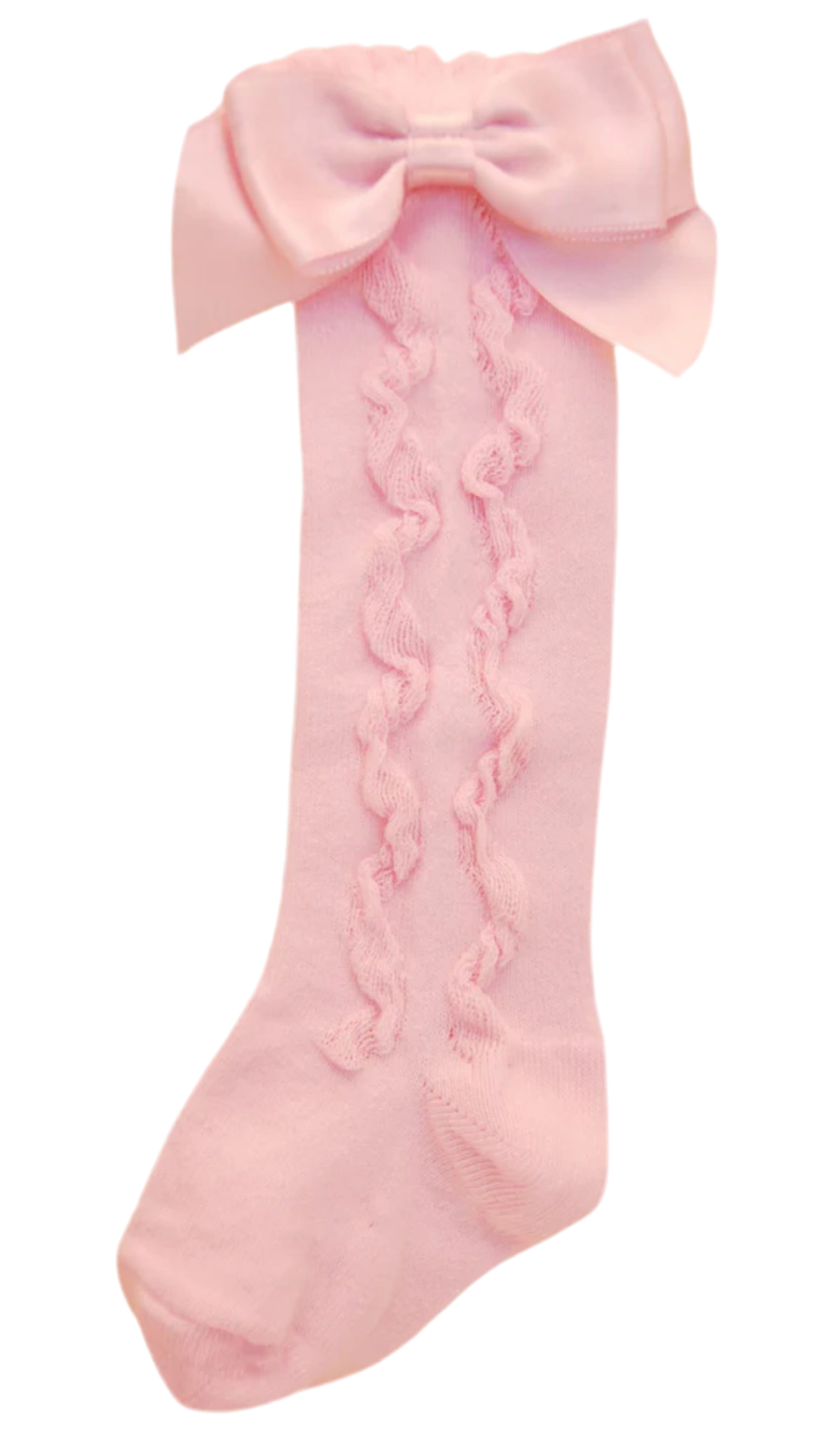 Pex Pink Knee High Bow Socks