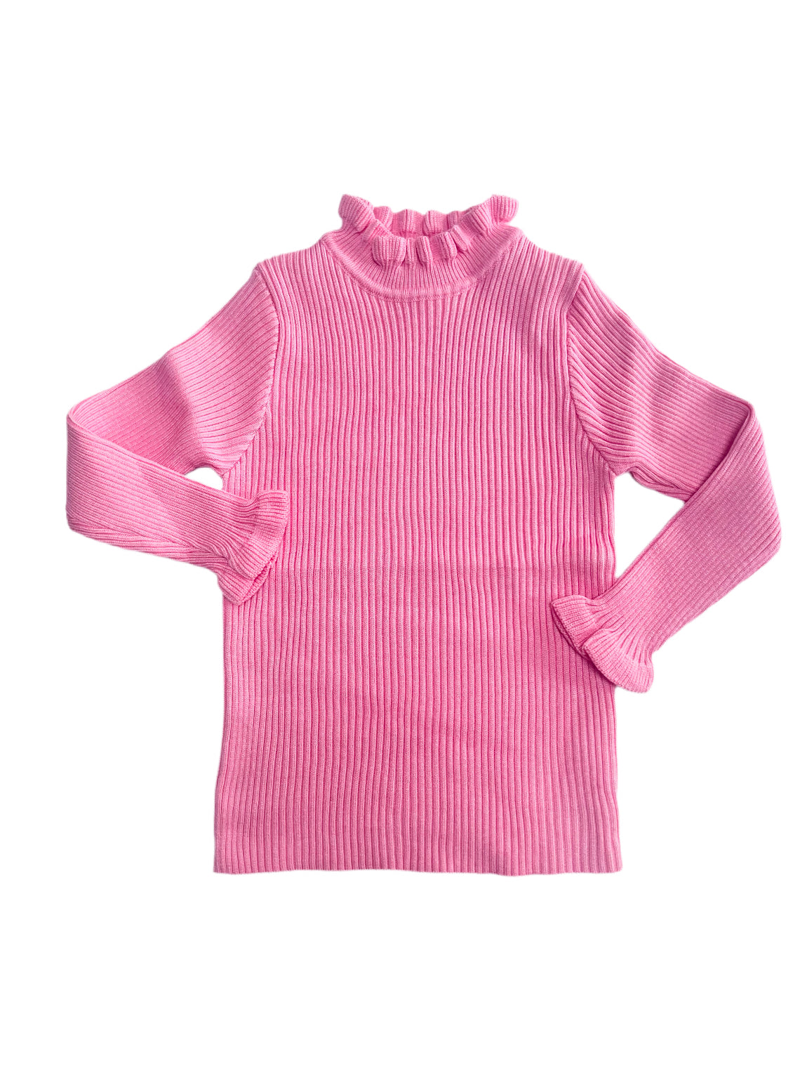 Bubblegum Pink Ribbed Jumper