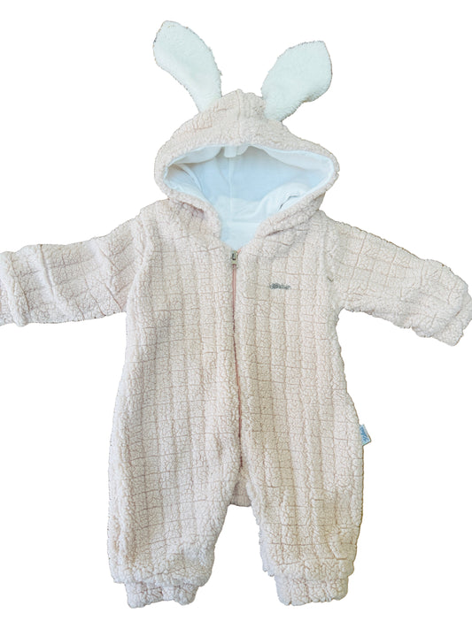 Bunny Ears Fluffy Snowsuit