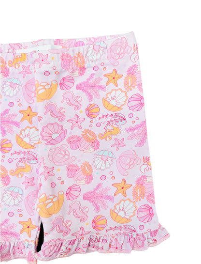 Under The Sea Frilly Cycling Shorts