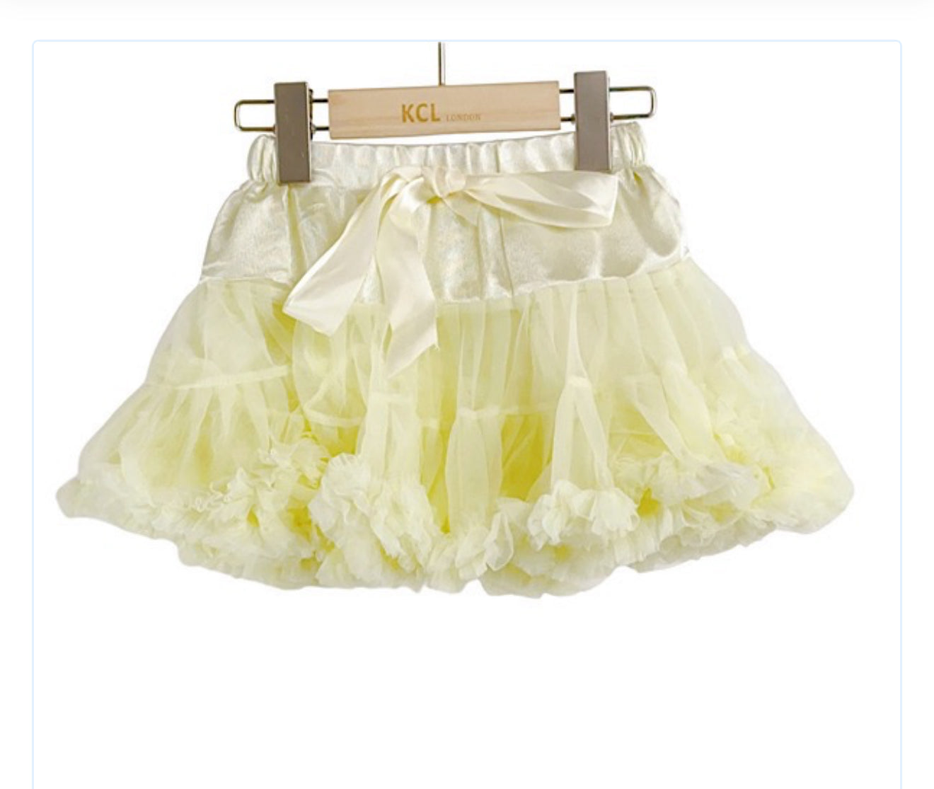Cream Bow Tutu