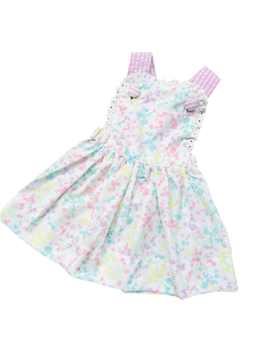 Girls Floral Pinafore