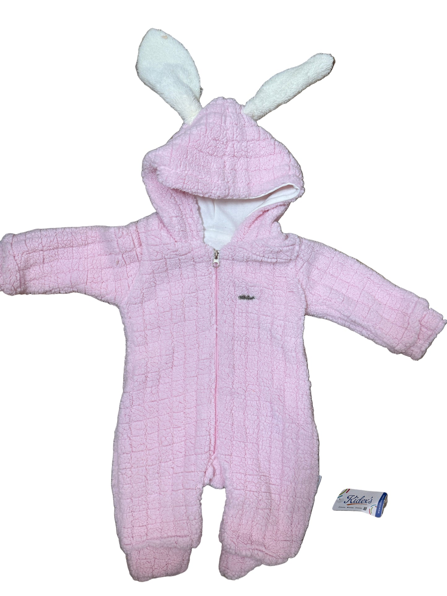 Baby Pink Fluffy Snowsuit