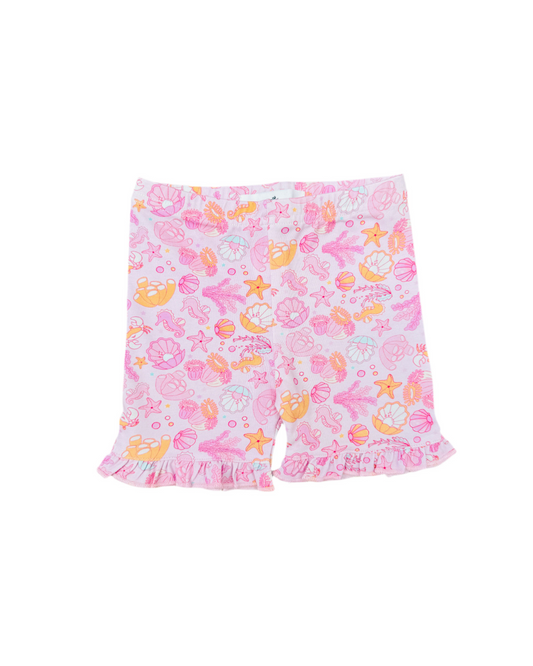 Under The Sea Frilly Cycling Shorts